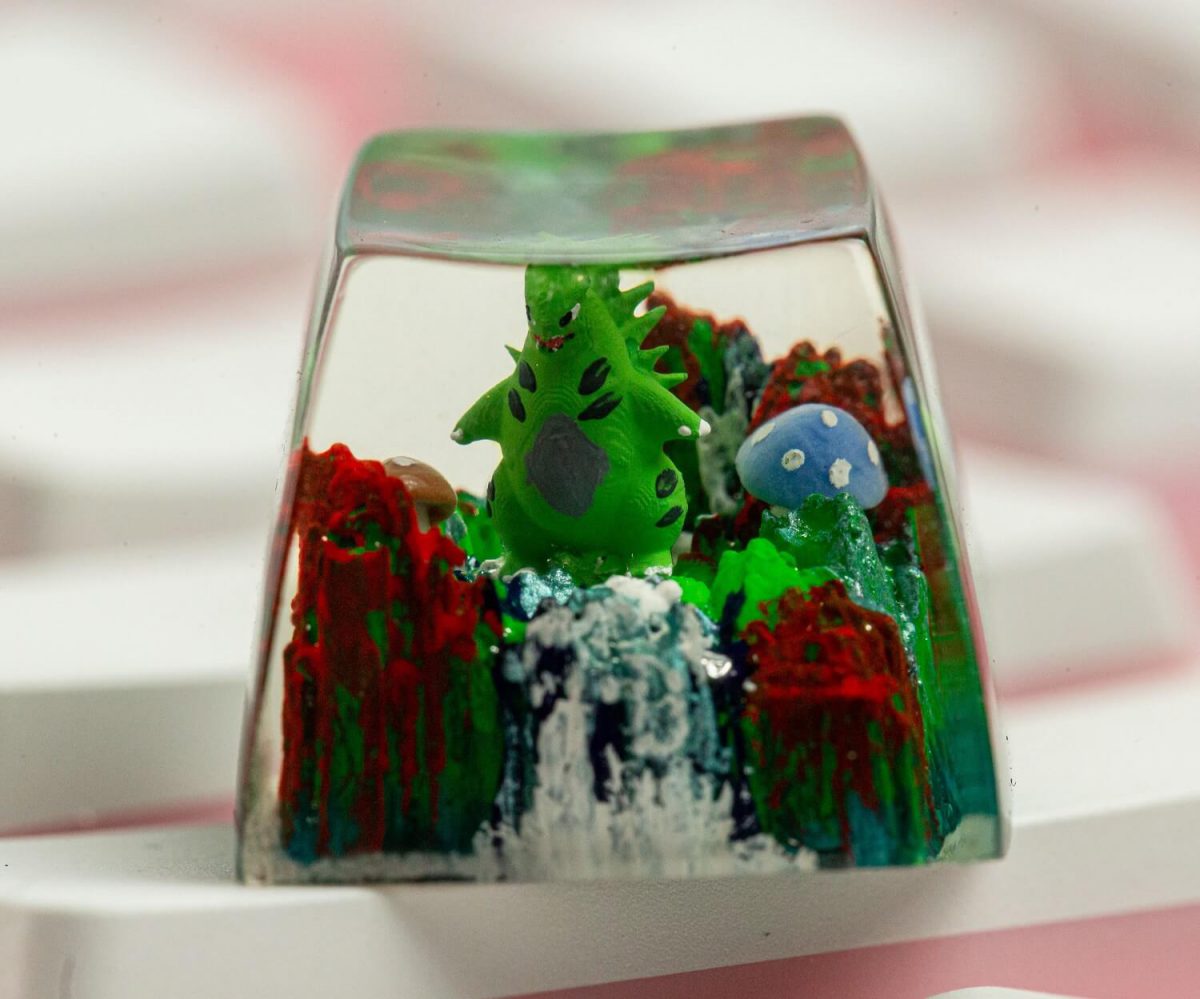 Tyranitar Artisan keycap