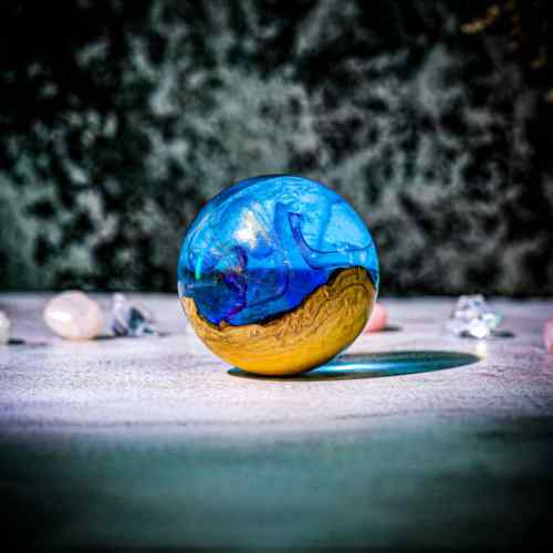 Galaxy resin paperweight