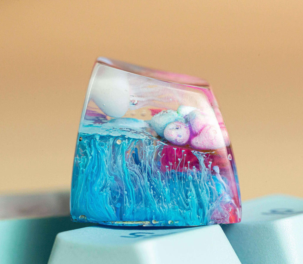 Jellyfish artisan keycap