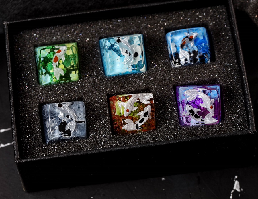Custom koi keycap