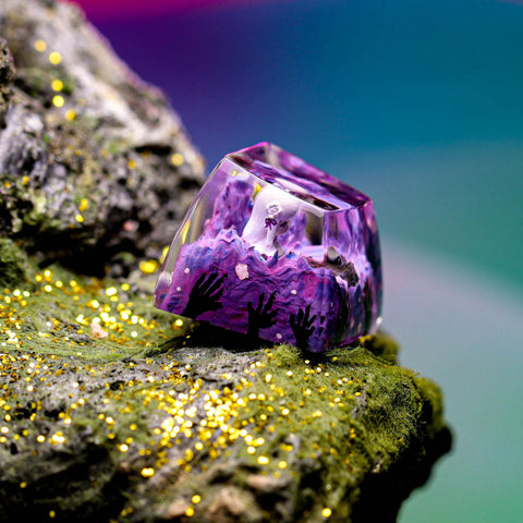 Emilia Re:Zero keycap