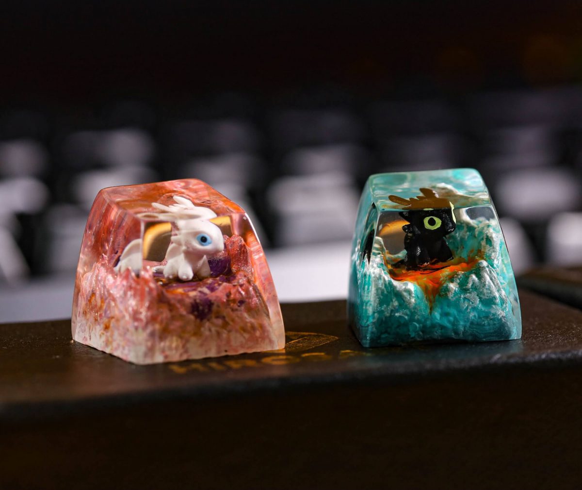 Toothless artisan keycap - Cute Disney keycap