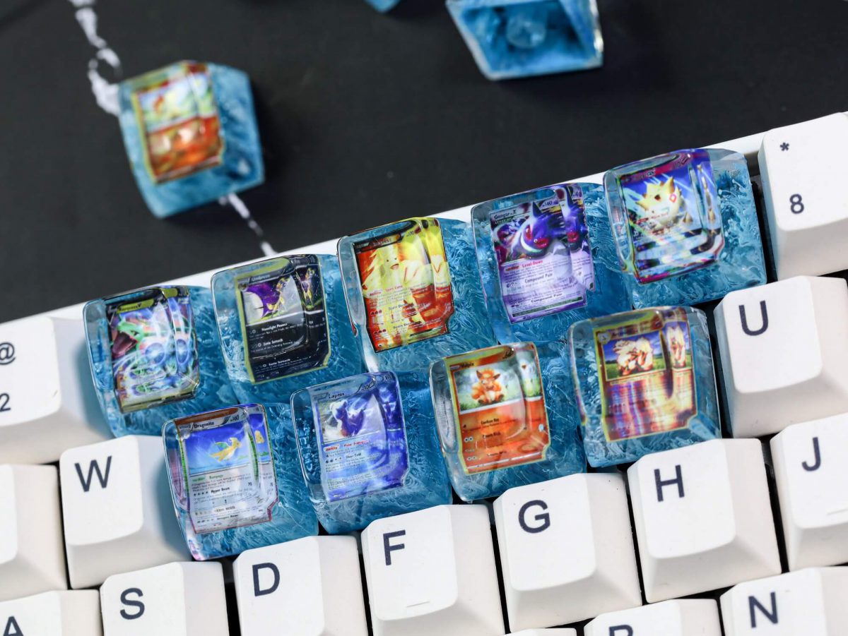 Custom pokemon card artisan keycap