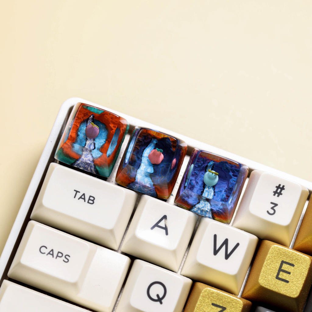 Devil Fruit resin keycaps