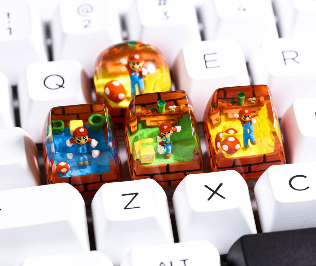 Super mario artisan keycap