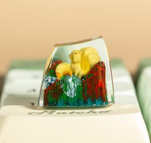 Ninetales pokemon keycap