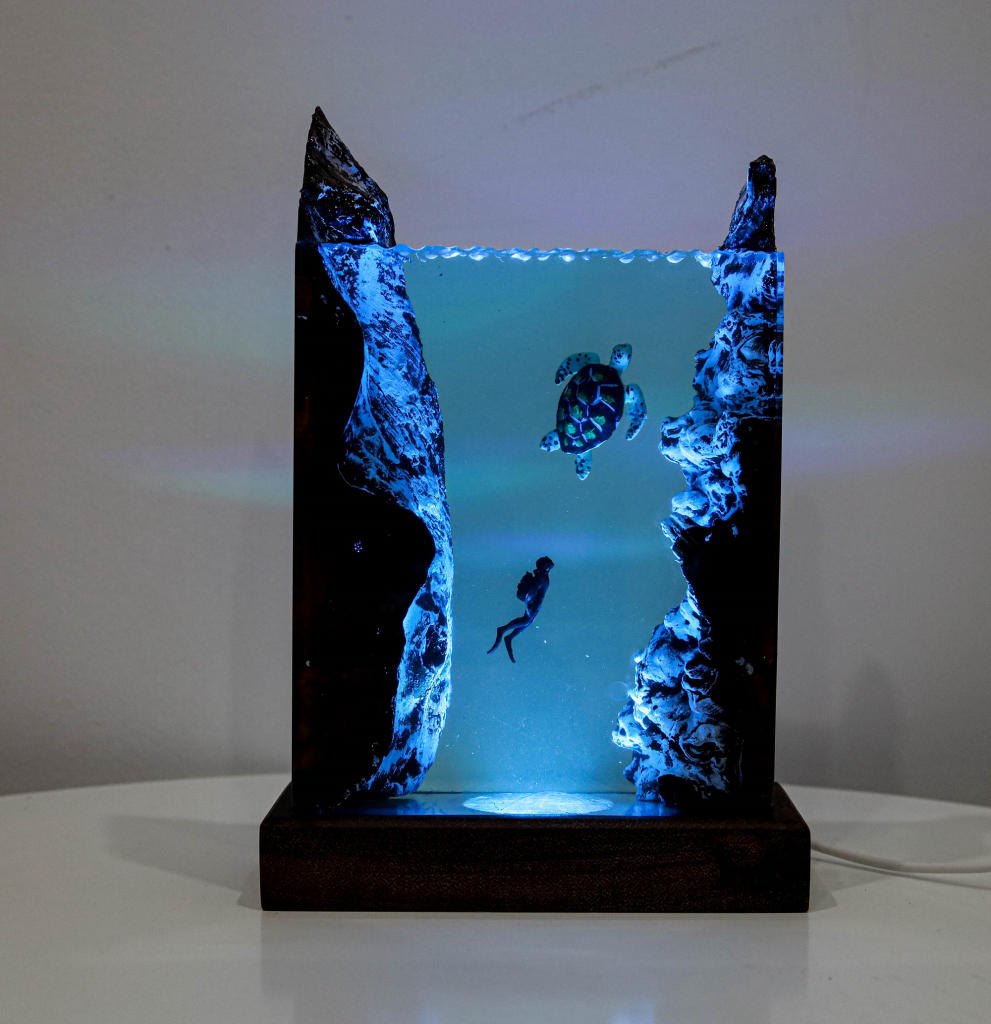 Sea Turtle Diver Night Light Ver 1