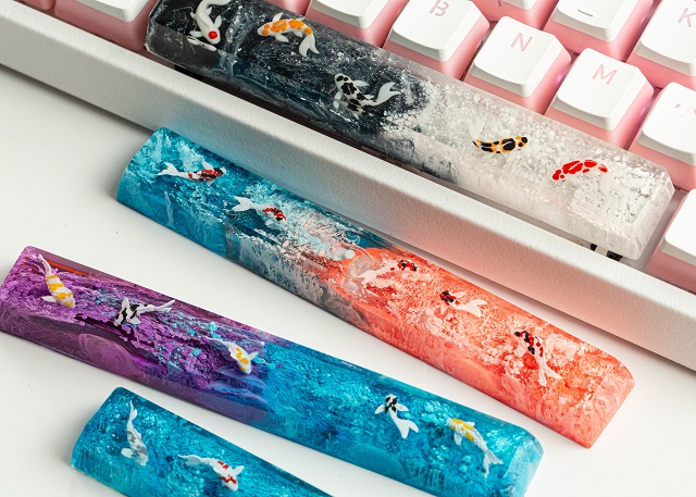 Artisan spacebar keycaps