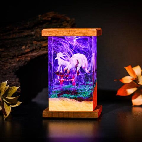 Ninetales Pokemon Epoxy Lamp